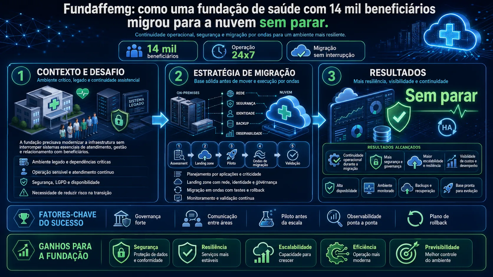 Fundaffemg — migração de infraestrutura DNS para AWS Route 53 com zero downtime para operadora de saúde com 14 mil beneficiários